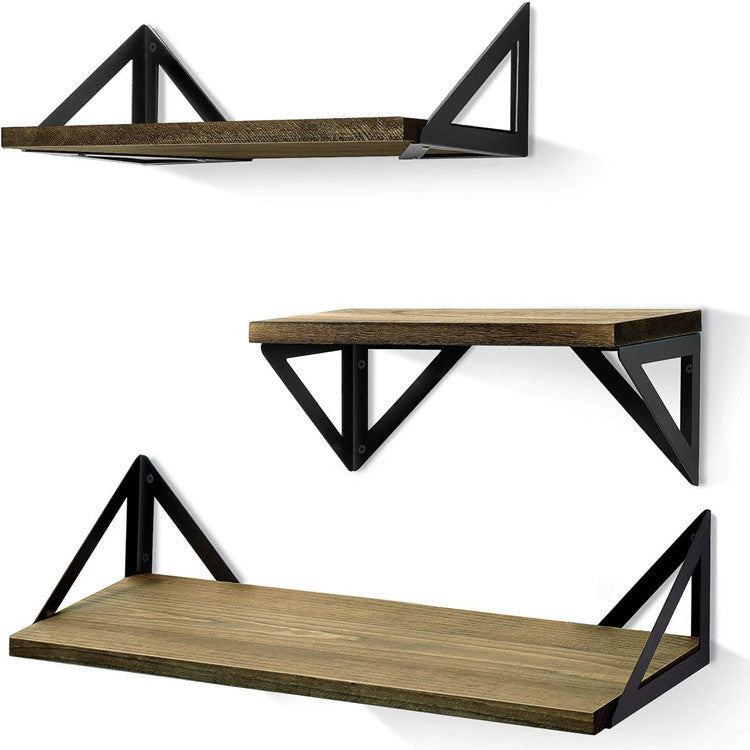 Estante Flotante de Pared — Diseño Industrial Madera y Metal
