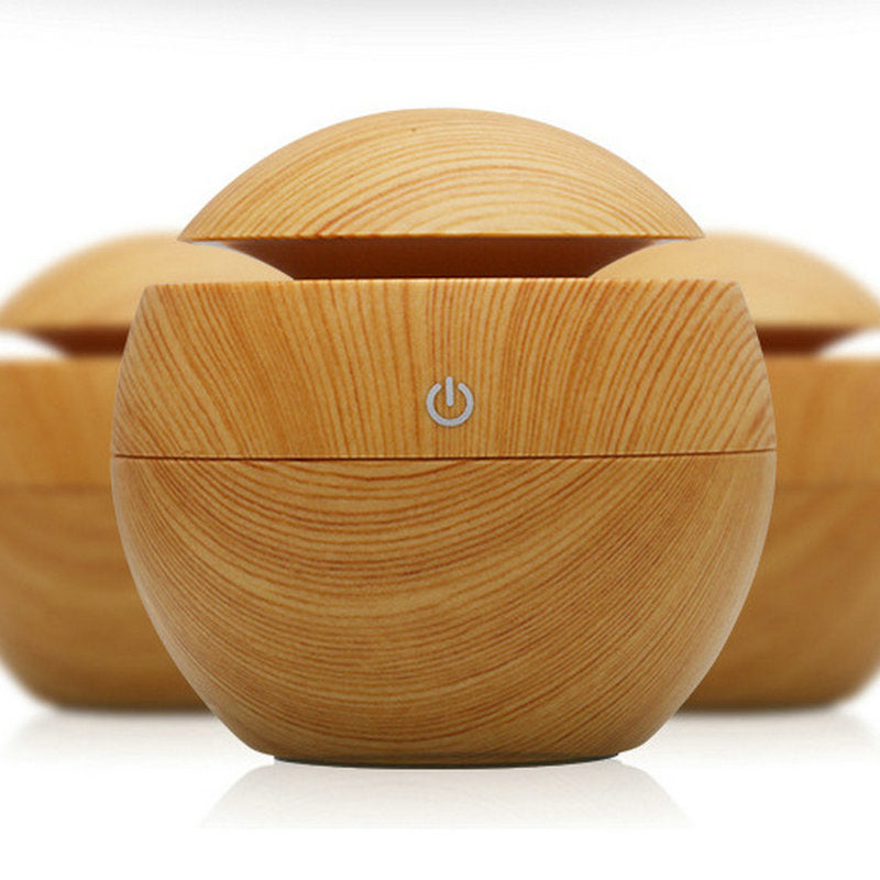 Difusor de Aromas Nórdico — Humidificador USB Diseño Madera