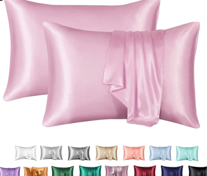Funda de Almohada de Satén Sedoso — Suave, Elegante y Antiencrespamiento