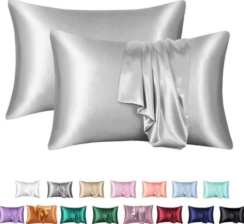 Funda de Almohada de Satén Sedoso — Suave, Elegante y Antiencrespamiento