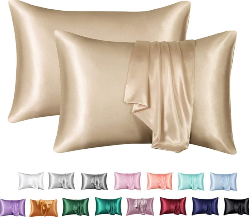 Funda de Almohada de Satén Sedoso — Suave, Elegante y Antiencrespamiento