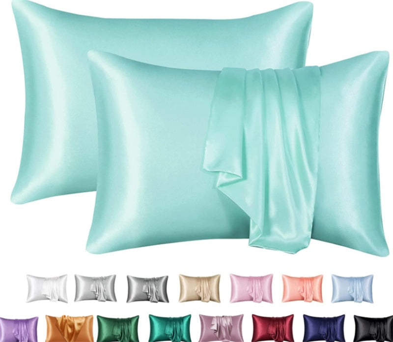 Funda de Almohada de Satén Sedoso — Suave, Elegante y Antiencrespamiento