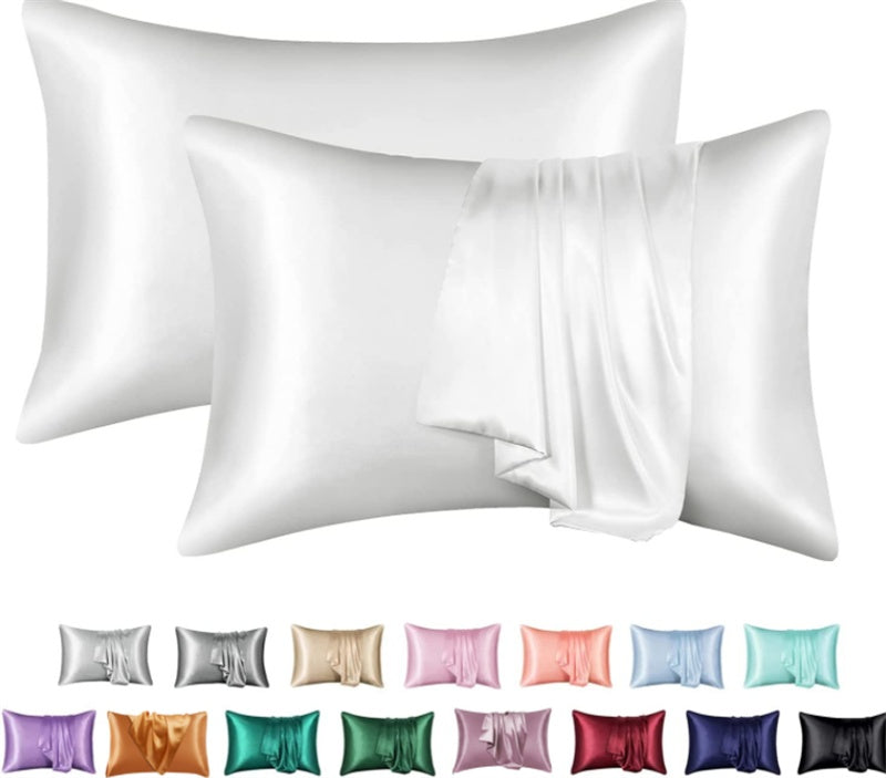 Funda de Almohada de Satén Sedoso — Suave, Elegante y Antiencrespamiento