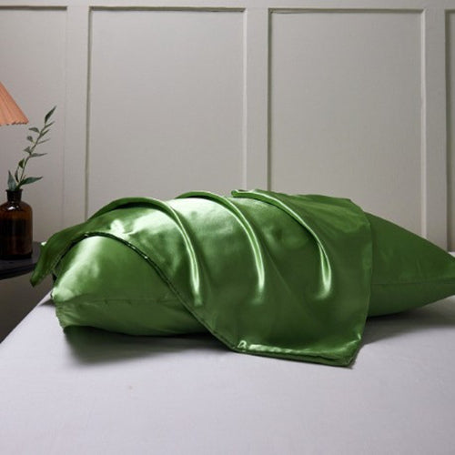 Funda de Almohada de Satén Sedoso — Suave, Elegante y Antiencrespamiento